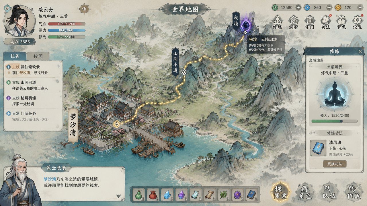 谪仙索欢录 任务推进 资料图 1